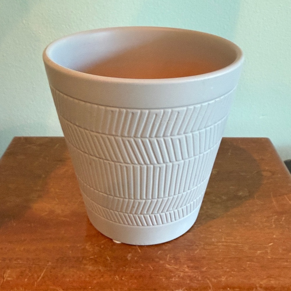 Great condition gray color Ceramic Orchid Pot